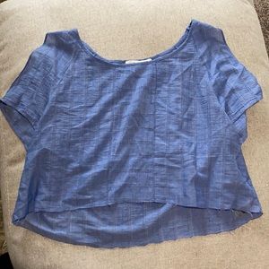 Blue crop top